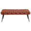 Galiano Rust Upholstered Tufted Bench