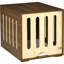 Lit cage pour chien avec circulation d'air, porte amovible, pour petits et moyens chiens, coussin en mousse brune et option de ventilation, chiens de taille - offre un environnement respirant