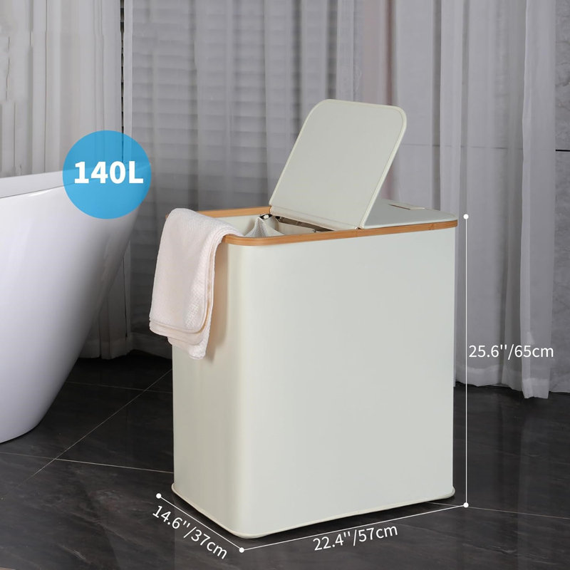 Bamboo Laundry Room Organizer