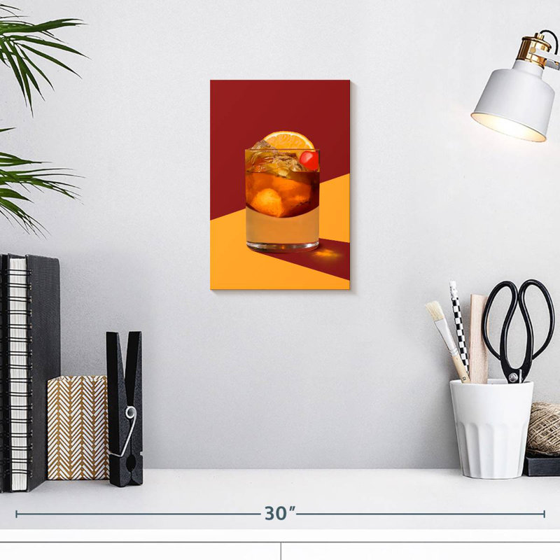 Yarlin Old Fashioned Bar Cocktail, 12" H x 8" W