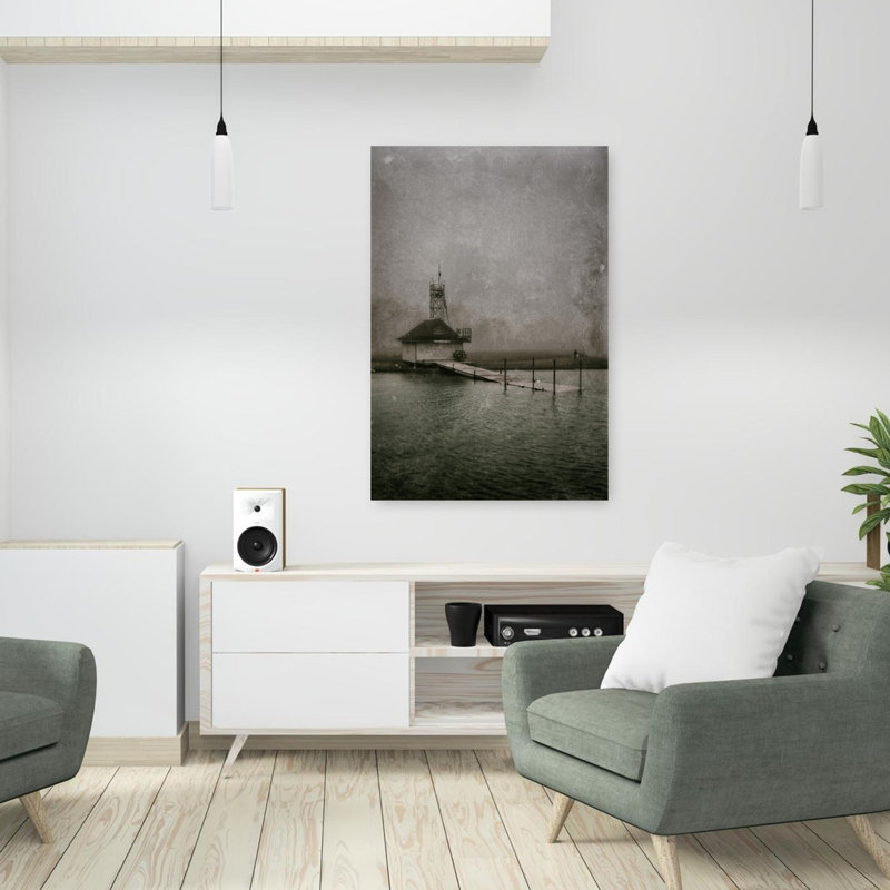 Leuty Avenue Lifesaving Station Old Film No 1 Peaceful Tranquil Abstract Architecture Beach Wall Art Print