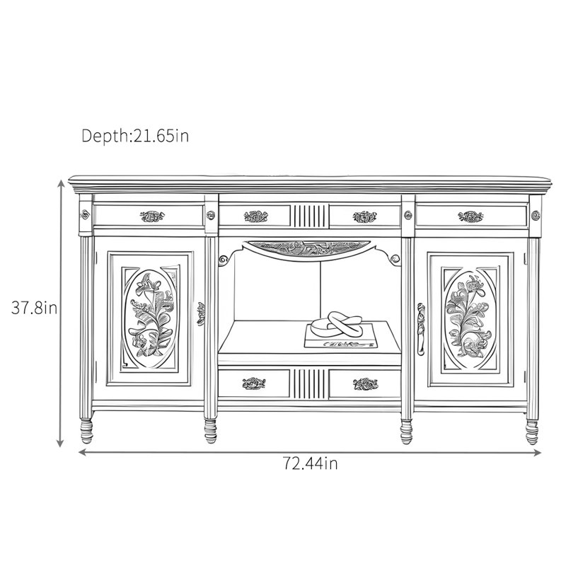 Buffet de cuisine multifonctionnel