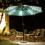 Parasol de patio solaire en polyester de 10 pi avec 32 lumières DEL réglables en inclinaison et tissu résistant aux rayons UV-1218124103