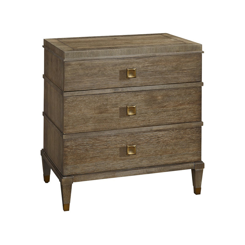 Playlist 3 - Drawer Nightstand, Brown
