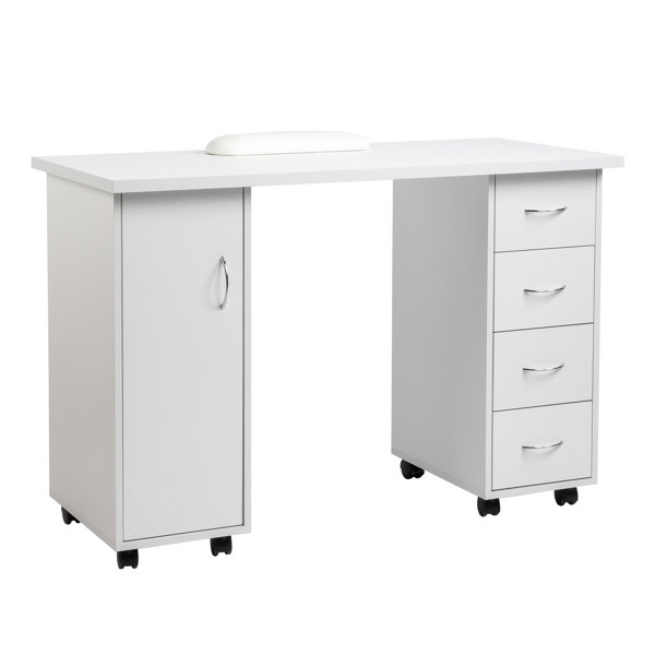 Steal These Storage Solutions  Home nail salon, Nail salon design,  Manicure table
