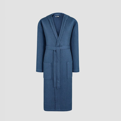 Cotton Blend Terry Cloth Boy / Man+ Ankle Bathrobe with Pockets and Hood