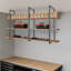 3-Tier Rectangular Shelf Bracket, Wall/Floor/Ceiling Mount Storage Shelving, Storage Shelf Brackets