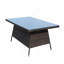 Table de salle à manger d'extérieur rectangulaire