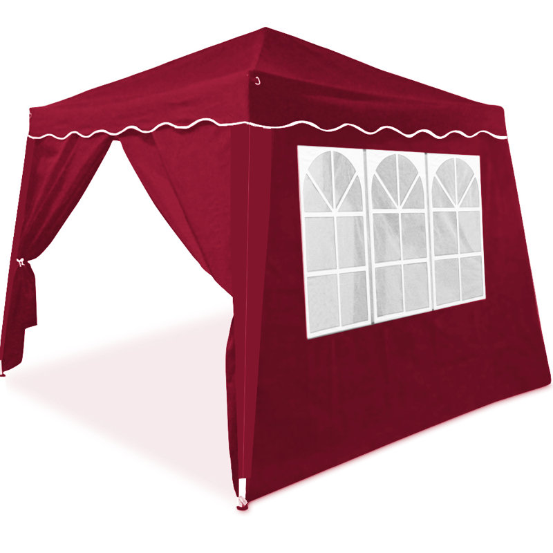 Millwright Symple Stuff Fabric Side Wall for Gazebo, Red