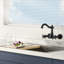 Wall Mounted Kitchen & Bathroom Sink Faucet With Double Cross Handle Antique Brass-105843357