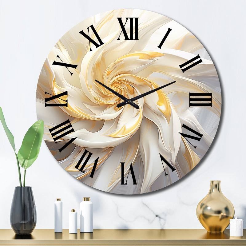 Horloge murale en métal Fractal, Grand