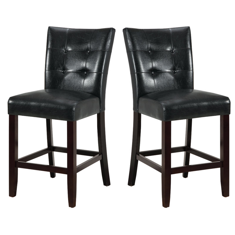 Chaise d'appoint rembourrée noire Juelian, Noir