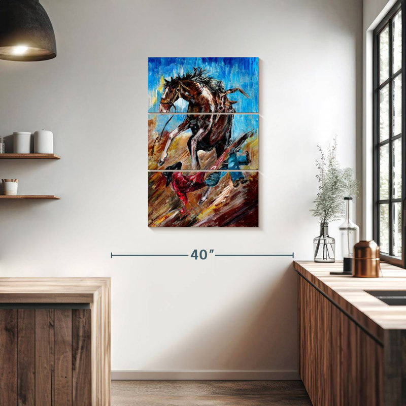 Lelar Fallen Cowboy, 38" H x 24" W