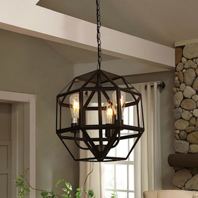 Ukani 3 - Light Geometric Chandelier