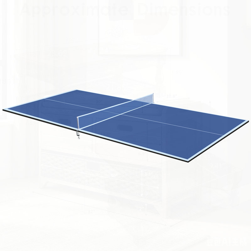 Mid-Size Ping Pong Conversion Top Foldable & Portable Table Tennis Table Top for Indoor Games