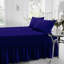 Percale Valance Sheet Polycotton Solid Colour Bed Sheet Single Double King Super King Machine Washable High Quality-19277581-19277587