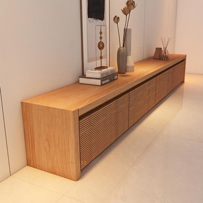 Simple ripple design TV cabinet