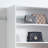 Devi White Wall Mounted Wood Closet System-1472583985