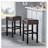 30" Backless Bonded Leather Backless Bar Stool-1202155780