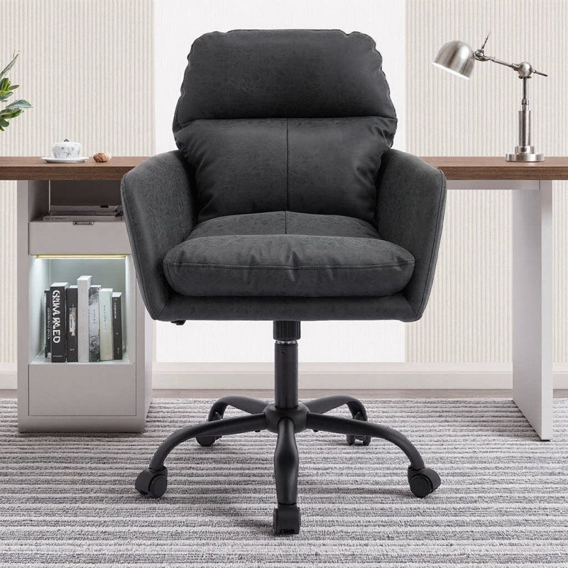 Chaise de bureau en polyuréthane - Polyvalence compacte pour votre meuble-lavabo, votre chambre à coucher ou votre coin créatif
