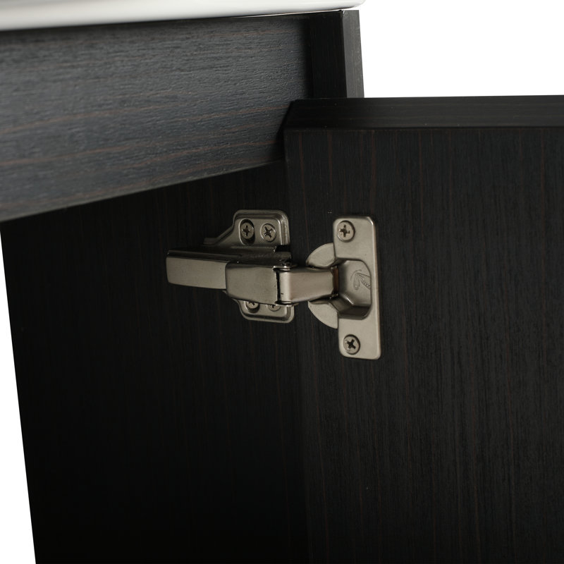 Elowen Compact Freestanding Vanity, Black