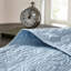 Courtepointe bleu très grand / très grand - Rembourrage en coton prélavé pour des nuits douillettes-131262905-131262908