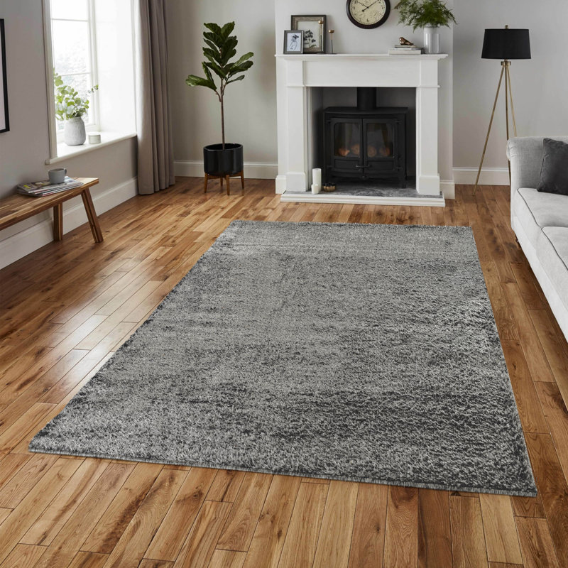 Aezaz Solid Colour Shag Indoor / Outdoor Area Rug, Rectangle 200 x 290cm
