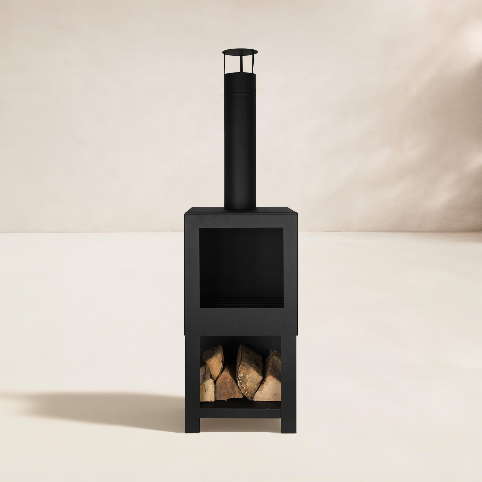 Ahmier Rectangle Outdoor Fireplace