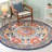 Onasis Hand Tufted Wool Cotton Floral Rug in Red/Ivory-1939043796