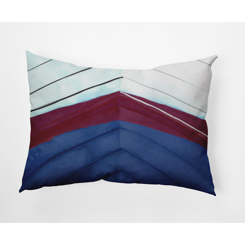 Housse et insert de coussin rectangulaire Boat Bow Center, Bleu royal