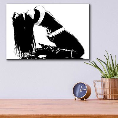 «Striking a Pose II» par Giuseppe Cristiano, art mural en verre acrylique