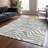 Solstice Gray Washable Indoor-Outdoor Rug - -1558275416