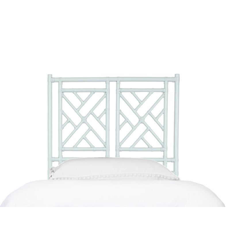 Chippendale Headboard, Twin, Light Blue