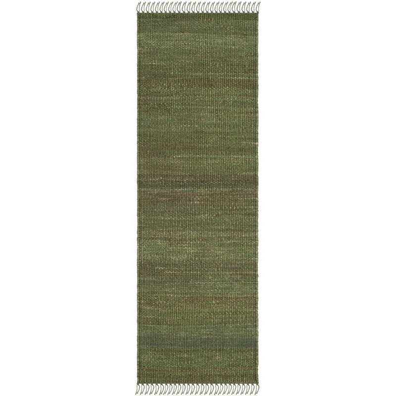 Fitzwater Handwoven Natural Jute Striped Area Rug, Tapis de couloir 2 pi 3 po x 6 pi