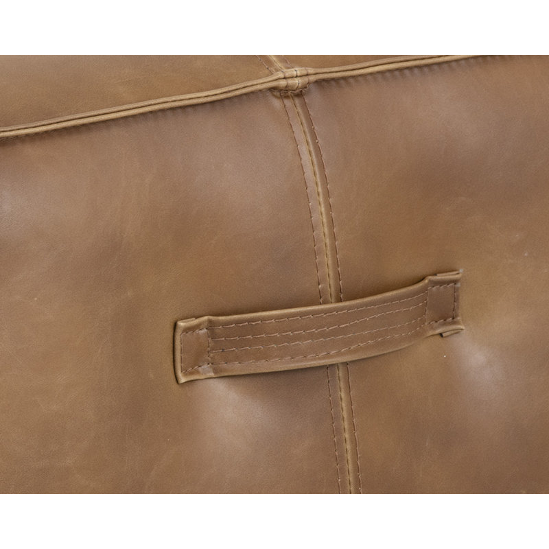 Repose-pieds Laurenn, Simili cuir brun clair