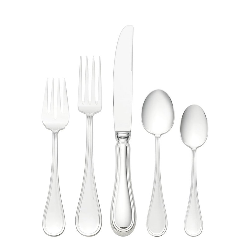 Wallace Giorgio 5 Piece Sterling Silver Flatware Set, Service for 1