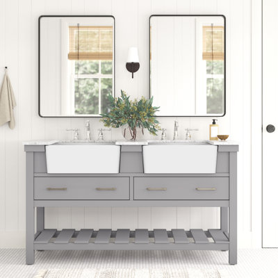 Ensemble de meuble-lavabo double 60 po Pelaghia