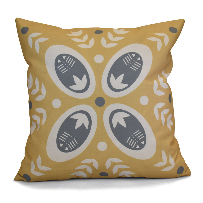 Housse et insert de coussin décoratif décoratif, H 18 po x l 18 po, Or