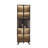 29.92"Gray stone pattern corner storage cabinet storage unit