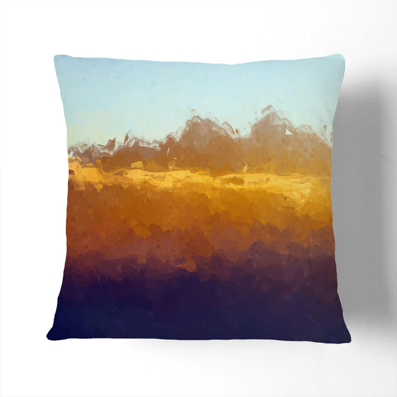 Abstract Square Cushion, White, 40 x 40 cm