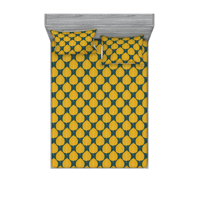 Drap-housse et taie décorative Ambesonne, Ensemble de draps très grand californien avec 2 t