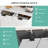 Double Tilt-Out Laundry Hamper Cabinet Hidden Laundry Cabinet With 2 Drawers & 2 Baskets For Bathroom, Kitchen-2146525820