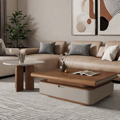 Table basse rétro de style niche