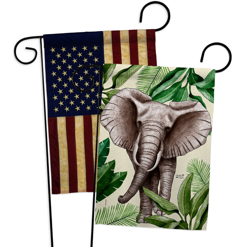 Drapeau de jardin à 2 côtés en polyester 18 x 13 po