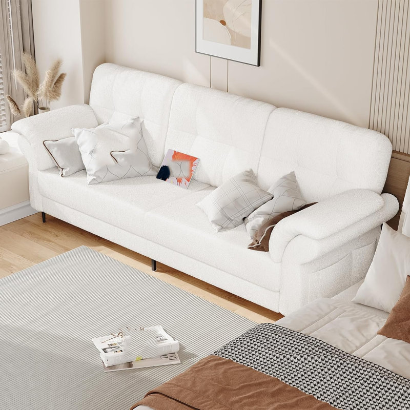 Canapé 83,5 po 83,5 po, Blanc