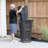 Anastasiya Plastic and Resin Outdoor Trash & Recycling Bin - 24 Gallons-1294800979