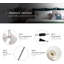 Modern Plug in Reading Wall Sconce with Adjustable Rotating Head, Minimalist Nordic Bedside Wall Lamp with Switch for Bedroom and Apartment