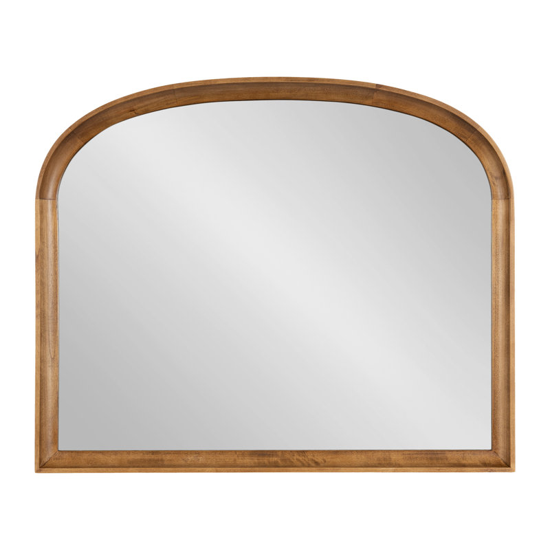 Arch Mirror, Solid Wood, 28" x 34", Brown