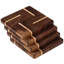 Walnut and Maple Wood Coasters End Grain with Base
