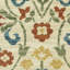 Tapis beige / bleu / jaune en polypropylène tissé à la machine Krouse-1130125414